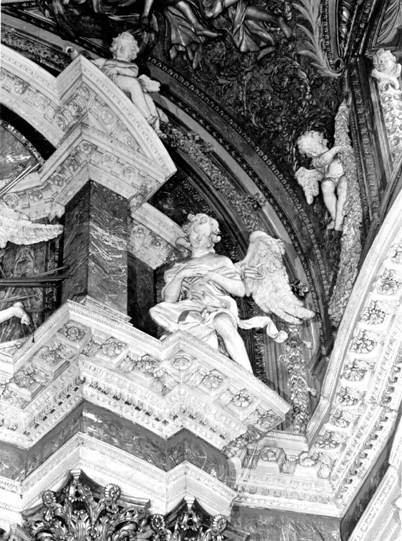 Angelo in adorazione (statua) di Cavallini Francesco (sec. XVII)