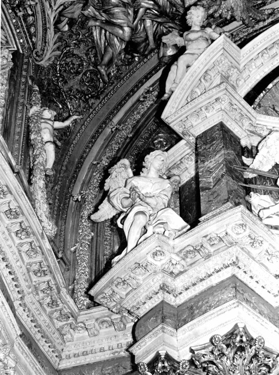 Angelo in adorazione (statua) di Cavallini Francesco (sec. XVII)