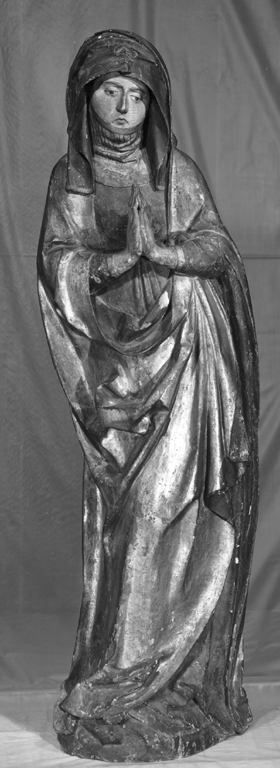 Madonna addolorata (statua) - manifattura tedesca (fine, fine sec. XV, sec. XV)