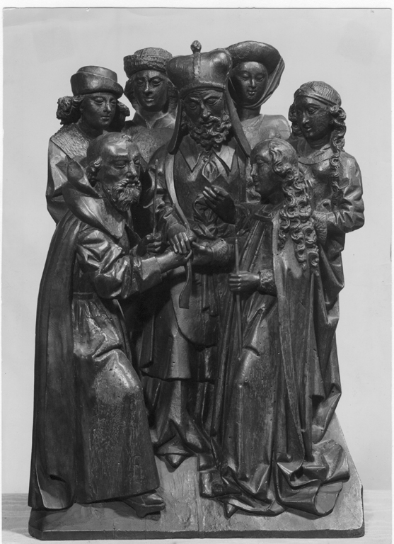 Sposalizio di Maria Vergine (gruppo scultoreo) - ambito del Brabante (inizio sec. XVI)