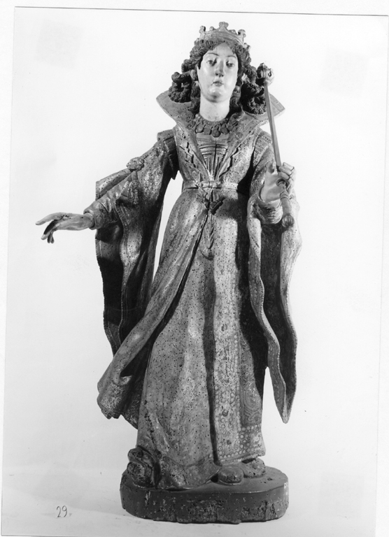 santa Regina (statua) - manifattura tedesca (sec. XVII)