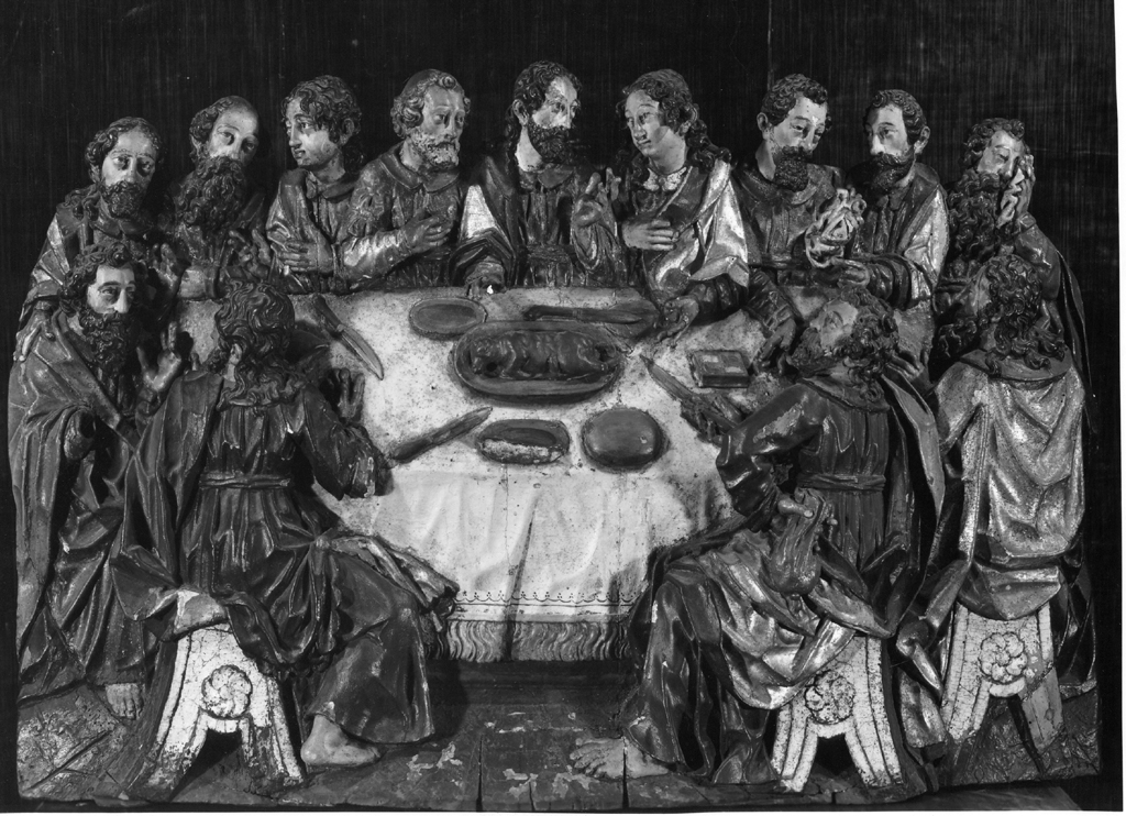 ultima cena (rilievo) - manifattura tedesca (sec. XVII)