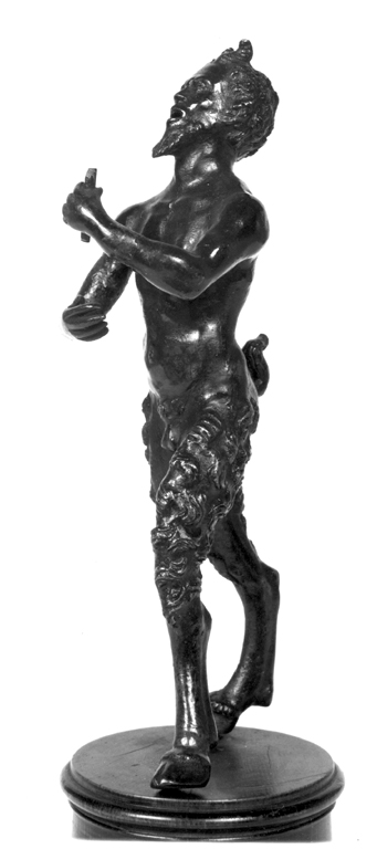 Satiro con siringa (scultura) di Calzetta Severo detto Severo da Ravenna (bottega) (sec. XVI)