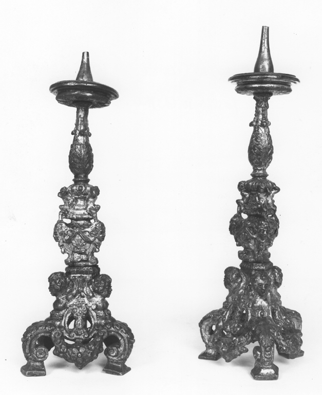 candeliere di Roccatagliata Niccolò (maniera) (prima metà sec. XVII)