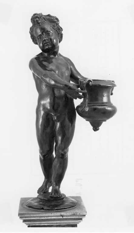 putto con vaso (statuetta) di Roccatagliata Niccolò (attribuito) (sec. XVII)