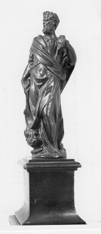 Figura allegorica maschile con grappolo d'uva (statuetta) - ambito veneziano (primo quarto sec. XVII)