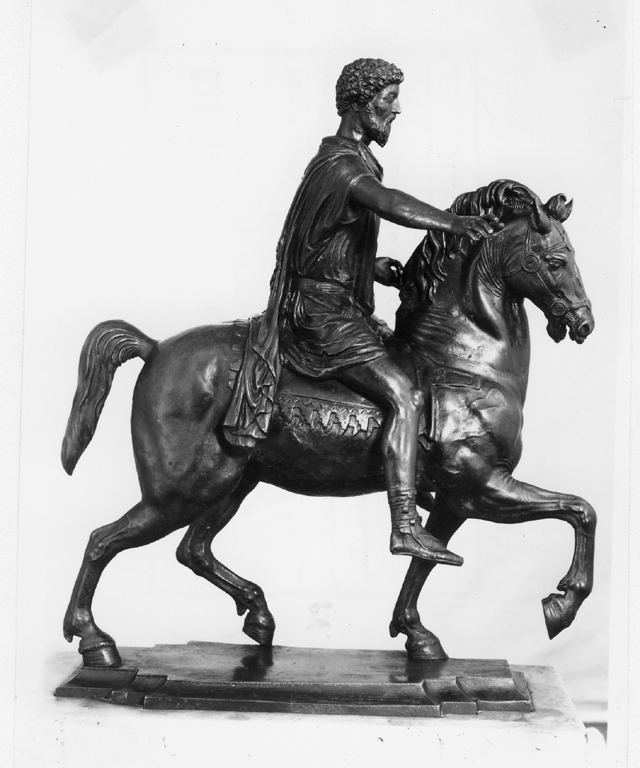 Marco Aurelio a cavallo (gruppo scultoreo) - ambito romano (terzo quarto sec. XVI)
