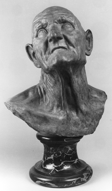 testa di vecchio (scultura) di Reni Guido (sec. XVII)