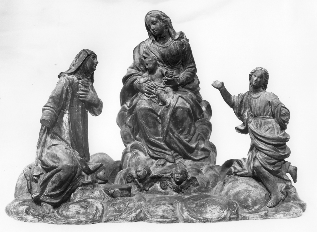 matrimonio mistico di Santa Caterina da Siena (gruppo scultoreo) - ambito Italia centrale (sec. XVIII)