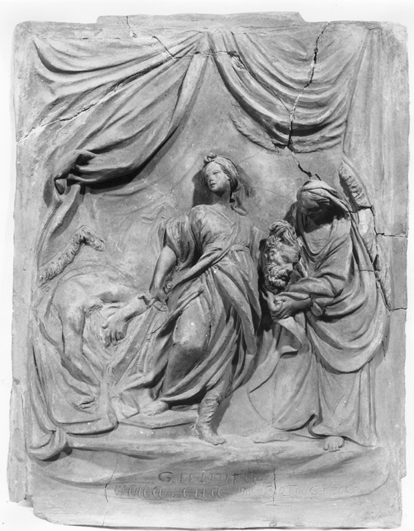 Giuditta ed Oloferne (rilievo) - ambito italiano (secc. XVII/ XVIII)