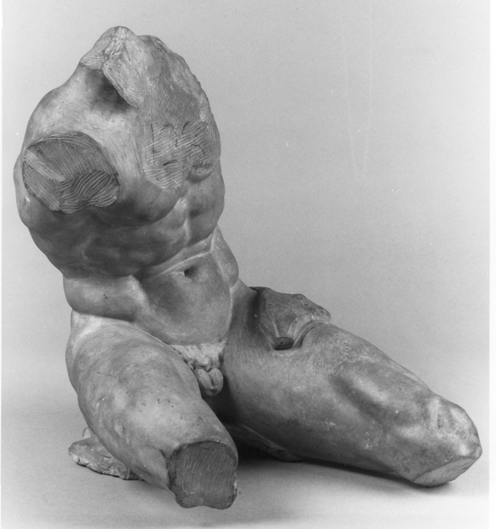 Torso del Belvedere, nudo maschile seduto (scultura) di Cavaceppi Bartolomeo (seconda metà sec. XVIII)