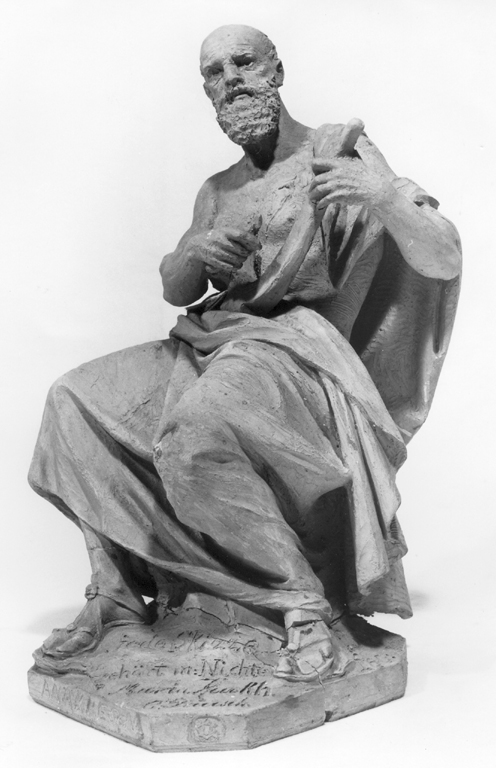 Anacreonte (scultura) di Dausch Constantin (sec. XX)
