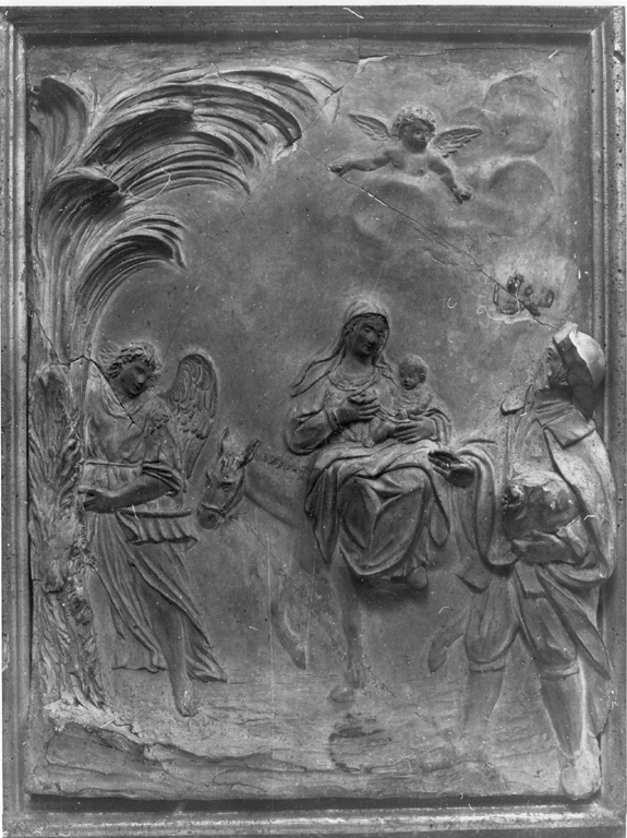 fuga in Egitto (rilievo) - ambito italiano (secc. XVIII/ XIX)