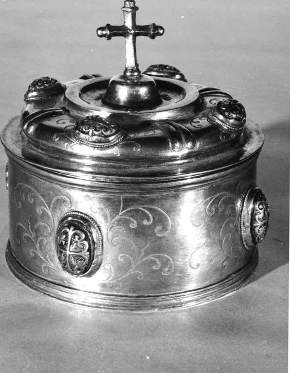 scatola per ostie - ambito spagnolo (sec. XVII)