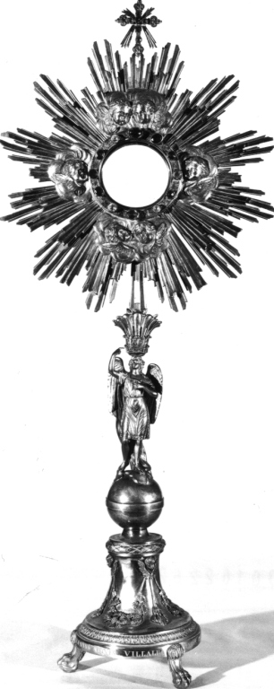 ostensorio - a raggiera - ambito romano (sec. XIX)