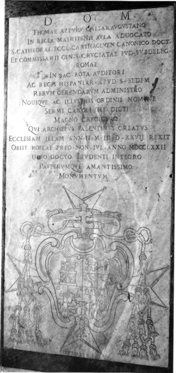 lastra tombale - ambito romano (sec. XVIII)