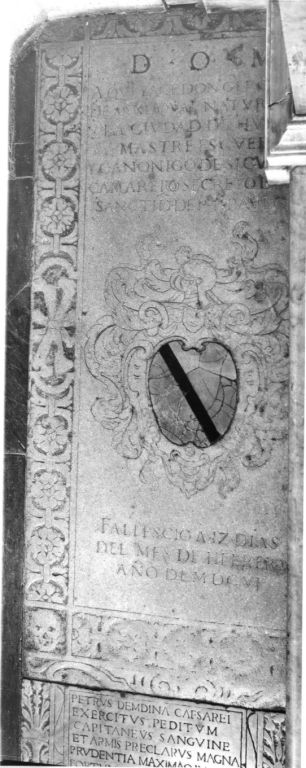 lastra tombale - ambito romano (sec. XVII)