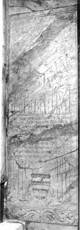 lastra tombale - ambito romano (sec. XV)