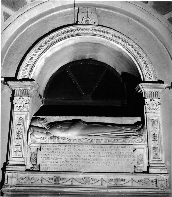 monumento funebre - a edicola centinata di Bregno Andrea (cerchia) (sec. XV)