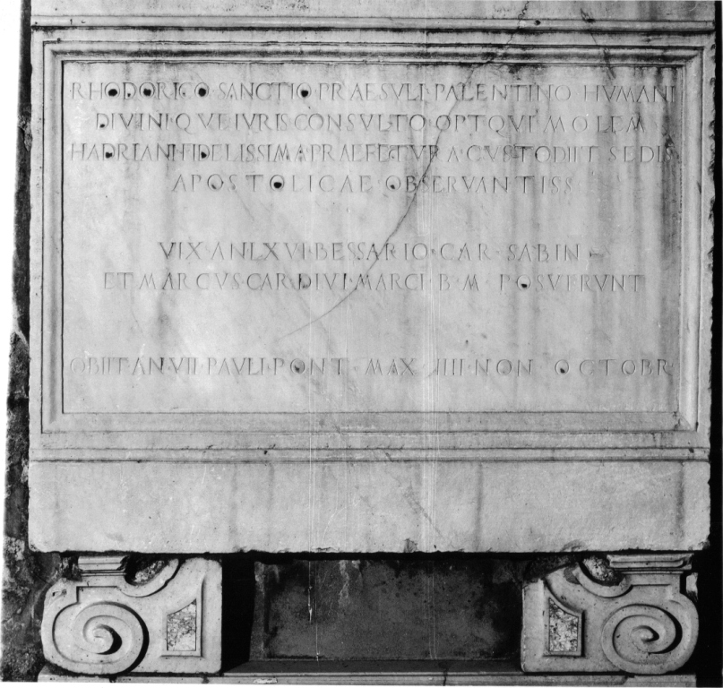 lapide tombale - ambito romano (sec. XV, sec. XVI)