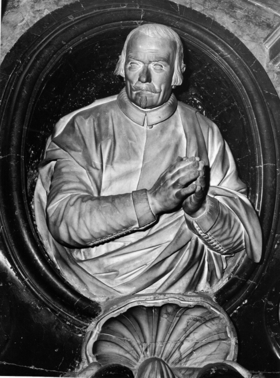 busto ritratto di Francisco de Vides Navarro (monumento funebre) - ambito romano (sec. XVII)