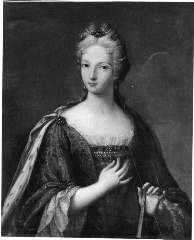 ritratto di donna (dipinto) - ambito italiano (metà sec. XVIII)