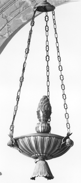 lampada pensile - ambito romano (sec. XIX)