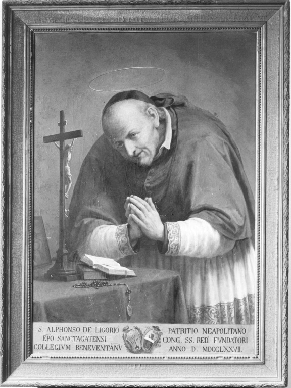 Sant'Alfonso de' Liguori (dipinto) di Gagliardi Giovanni (fine sec. XIX)