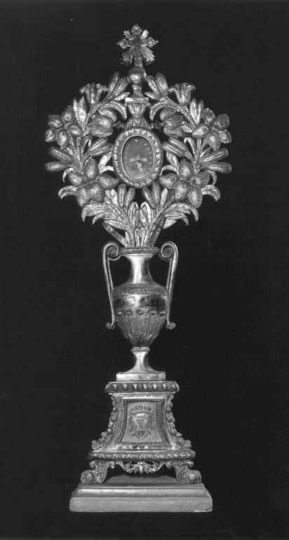 reliquiario - ad anfora, serie - ambito romano (prima metà sec. XIX)