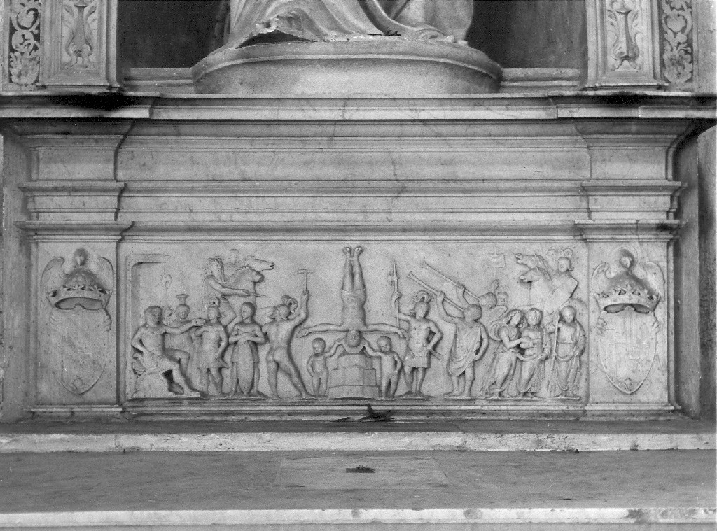 crocifissione di San Pietro (rilievo) - ambito romano (inizio sec. XVI)