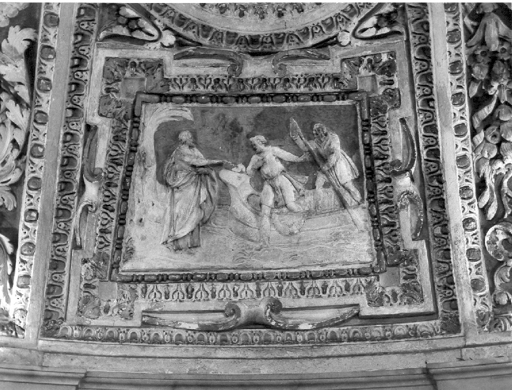 vocazione di San Pietro e Sant'Andrea (rilievo) di De Rossi Giovanni Francesco (sec. XVII)