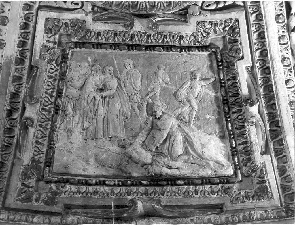 bacio di Giuda (rilievo) di De Rossi Giovanni Francesco (sec. XVII)