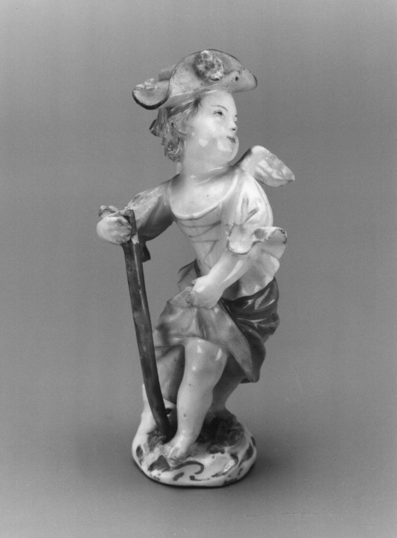 amorino (statuetta) di Kaendler Johann Johachim (attribuito) - manifattura Meissen (sec. XVIII)