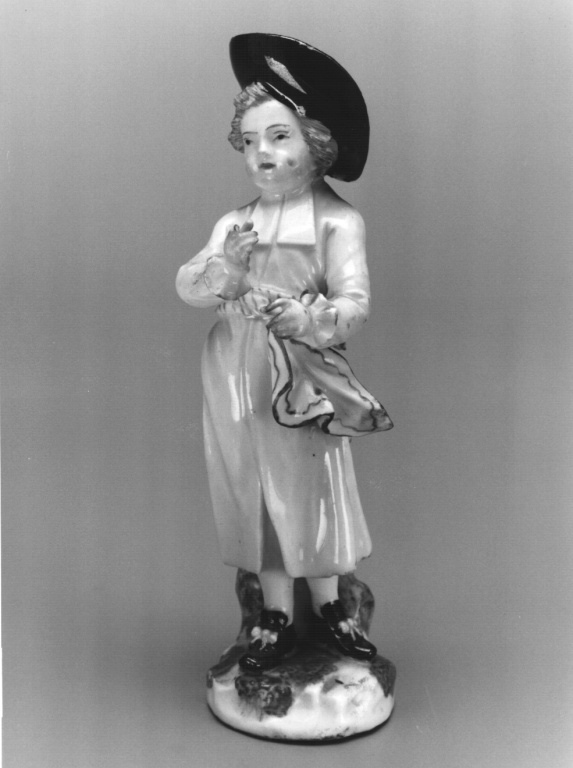 Bambino (statuetta) di Kaendler Johann Johachim (attribuito) - manifattura di Meissen (sec. XVIII)
