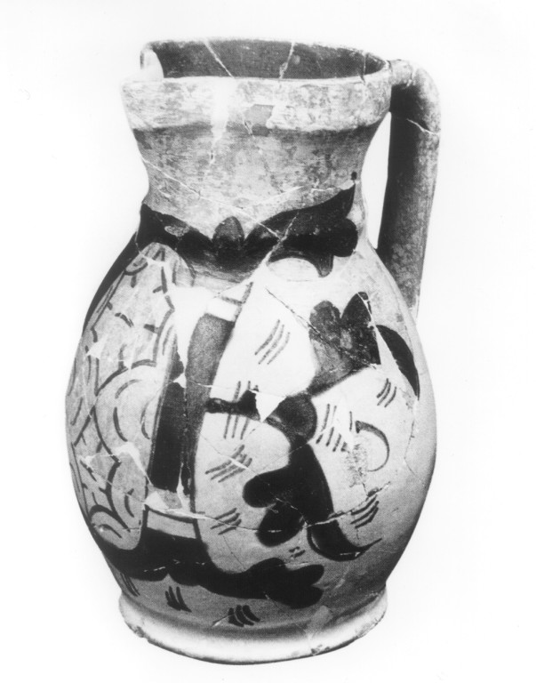 boccale - ambito orvietano (secc. XIV/ XV)