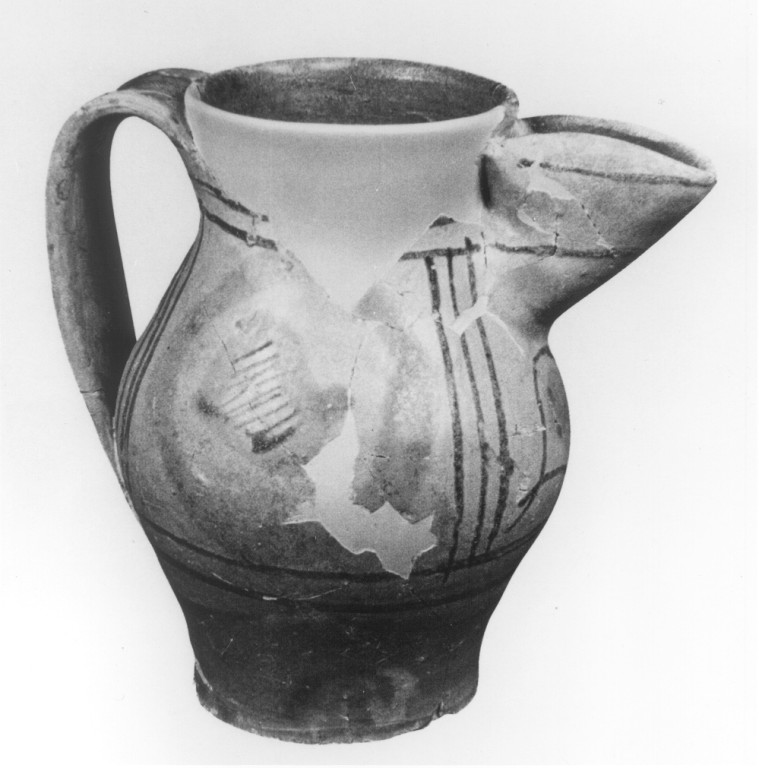 boccale - ambito orvietano (secc. XIII/ XIV)