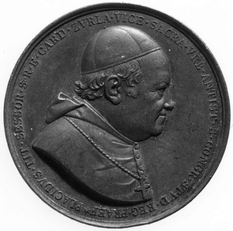 La Religione cui si affidano le Arti e la Geografia (medaglia) di Girometti Pietro (sec. XIX)