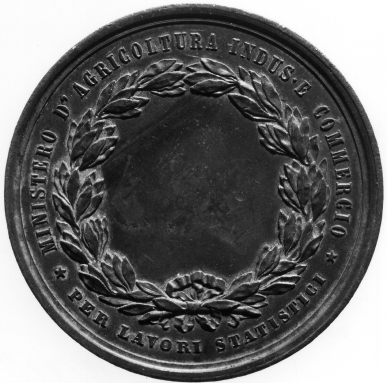 Ritratto di re Umberto I (medaglia) di Speranza Filippo (sec. XIX)