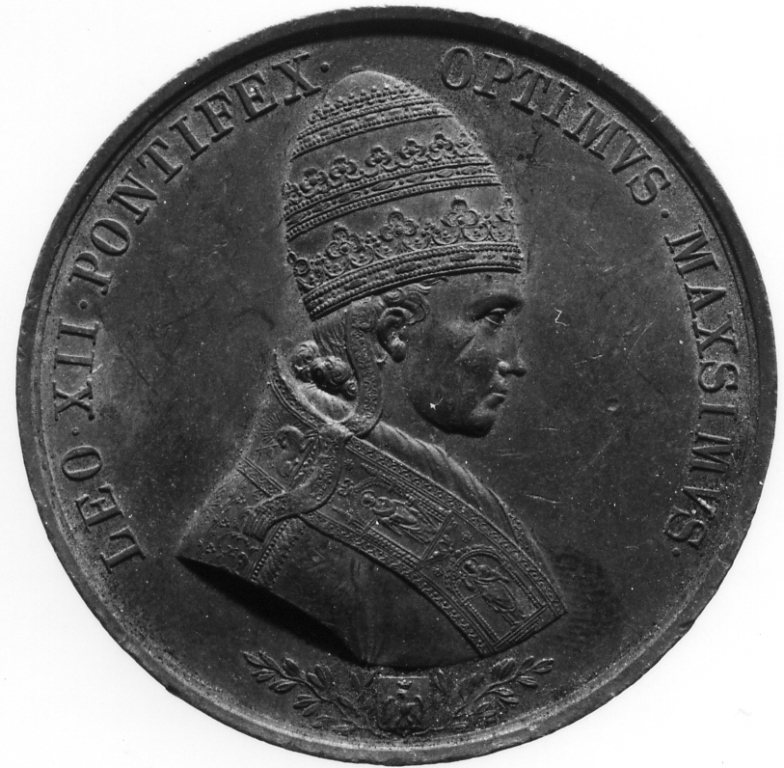 I Santi Pietro e Paolo; I Vegliardi dell'Apocalisse (medaglia) di Putinati Francesco (sec. XIX)