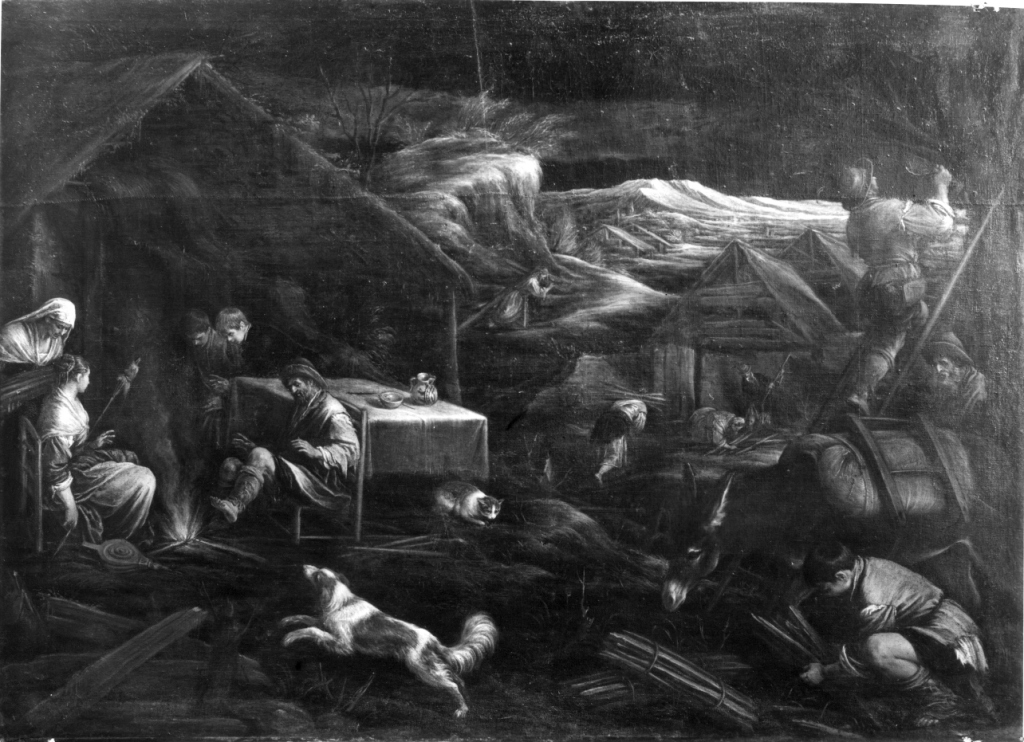 Scena campestre (dipinto) di Da Ponte Jacopo detto Jacopo Bassano (cerchia) (fine/inizio secc. XVI/ XVII)