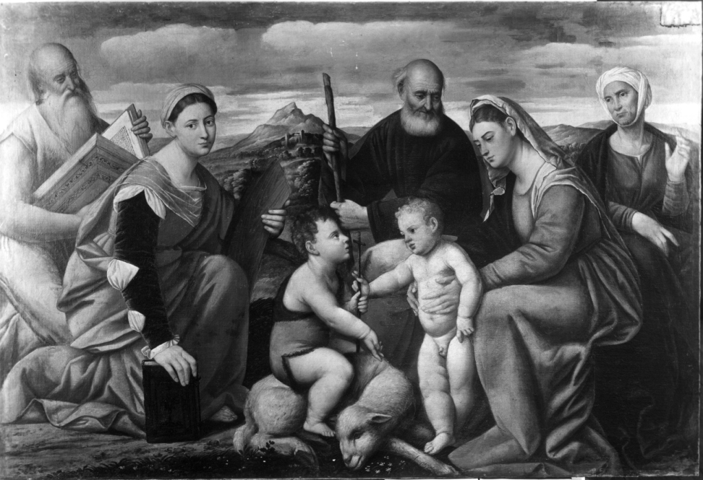 Madonna e Santi (dipinto) di Licinio Bernardino (sec. XVI)
