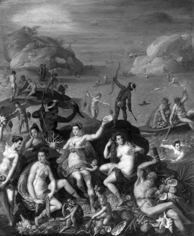 Allegoria della scoperta d'America (dipinto) di Zucchi Jacopo (sec. XVI)