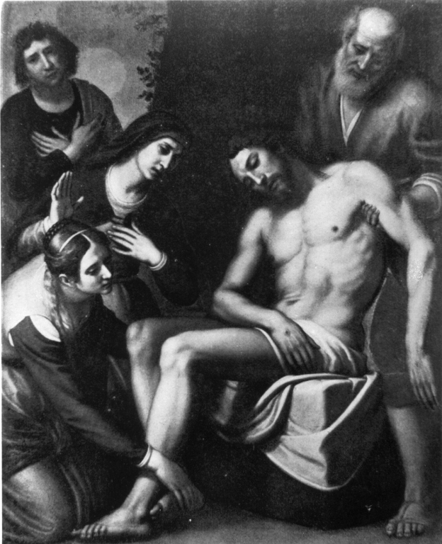 Cristo nel sepolcro (dipinto) di Cresti Domenico detto Passignano (sec. XVII)