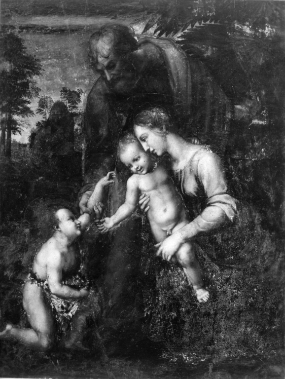 Sacra Famiglia (dipinto) di Sanzio Raffaello (cerchia) (seconda metà sec. XVI)