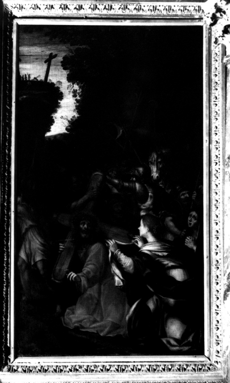 Cristo incontra la Veronica (dipinto) - ambito romano (sec. XVII)