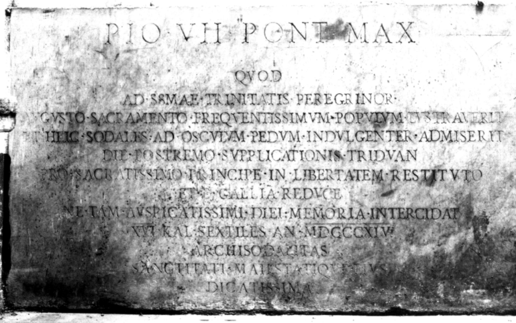 lapide commemorativa - ambito laziale (sec. XIX)