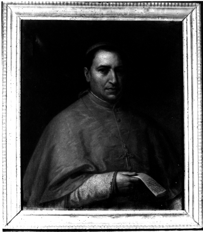 ritratto di ecclesiastico (dipinto) - ambito romano (prima metà sec. XIX)