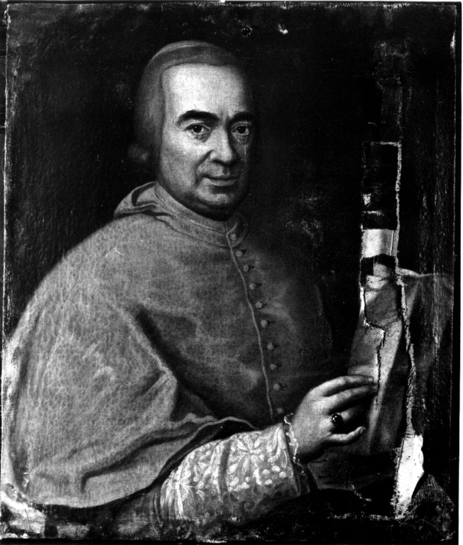 ritratto di ecclesiastico (dipinto) - ambito romano (prima metà sec. XVIII)