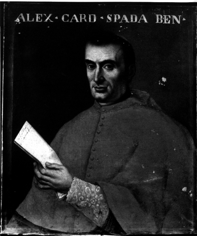 ritratto di ecclesiastico (dipinto) - ambito romano (seconda metà sec. XIX)