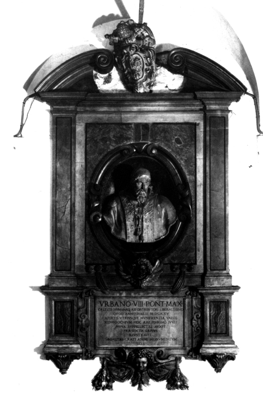 busto ritratto di papa Urbano VIII (calco di scultura) di Bernini Gian Lorenzo - ambito romano (inizio sec. XIX)